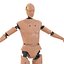 Mannequin d'essai de collision pour homme monté sur Maya