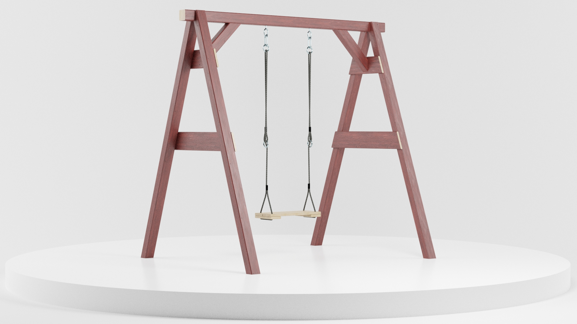 3D classic wooden swing ropes - TurboSquid 1586060