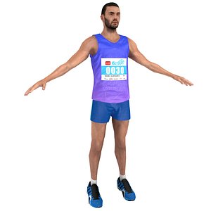 3D marathon runner