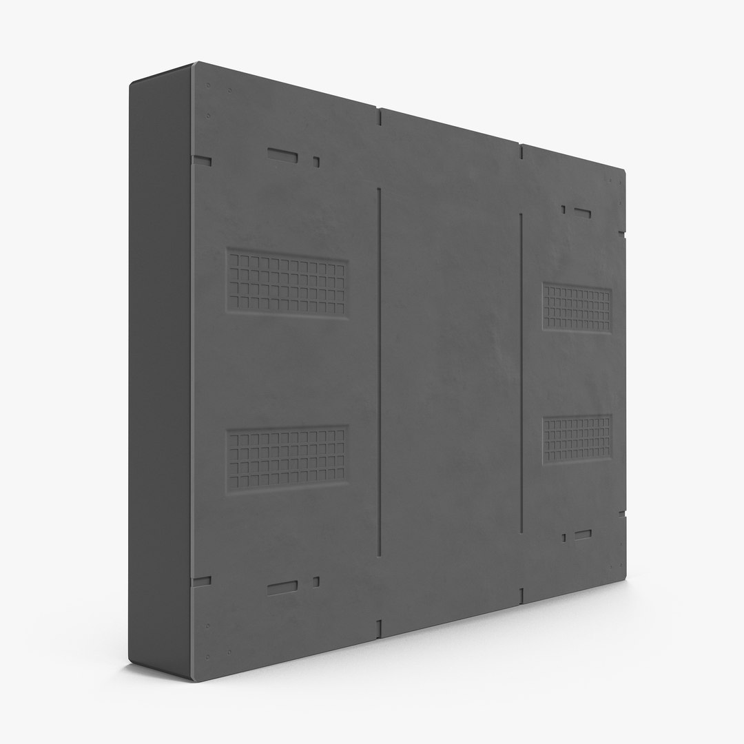 Sci-Fi Painted Panel 5 3D Model 3D model preview