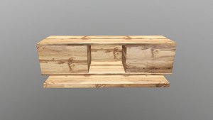 3D Wooden TV Stand