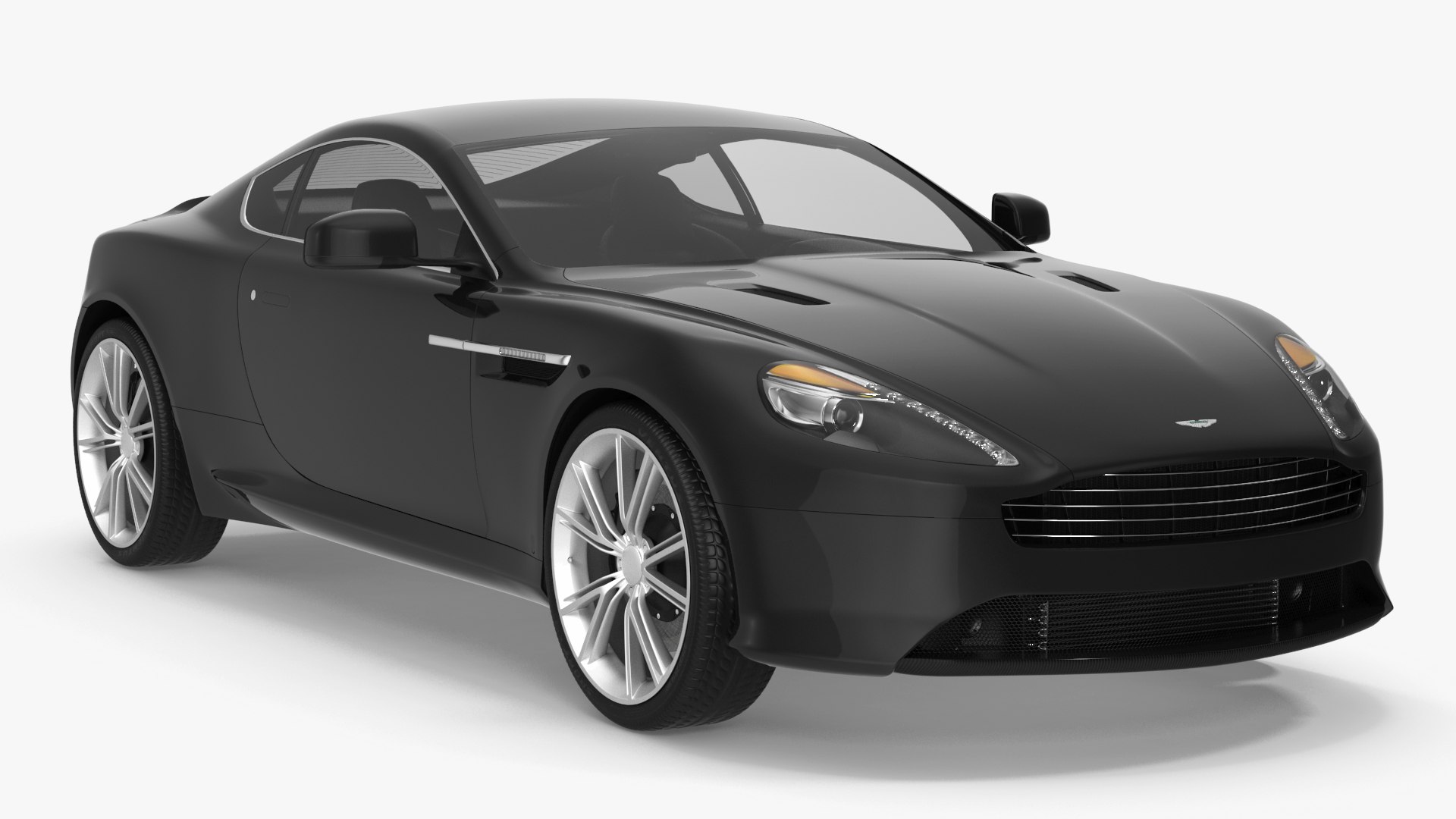 Aston Martin DB9 Simple Interior 3D model preview