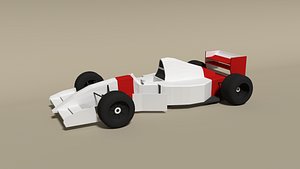 Low Poly McLaren MP4-8 Formula Car