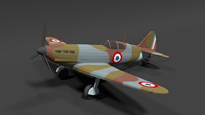 dewoitine wwii airplane model