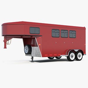 horse trailer generic 3D