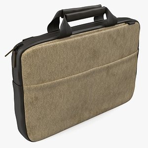 Slim Laptop Brief 3D Model