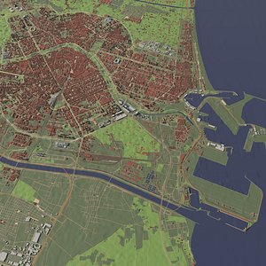 3D Valencia Spain - city and urban