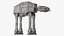 3D model Star Wars AT AT Light Rigged for Maya