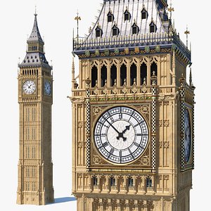 big ben clock tower 3D