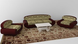 3d model room sofa set