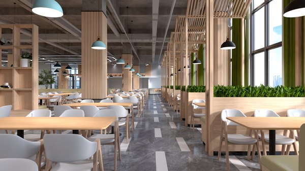 modelo 3d restaurant interior - TurboSquid 2032548