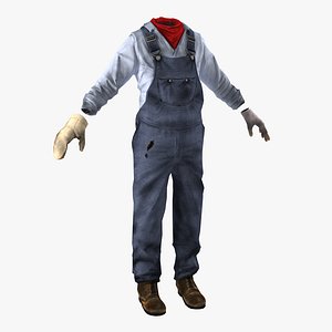 worker clothes 3d model