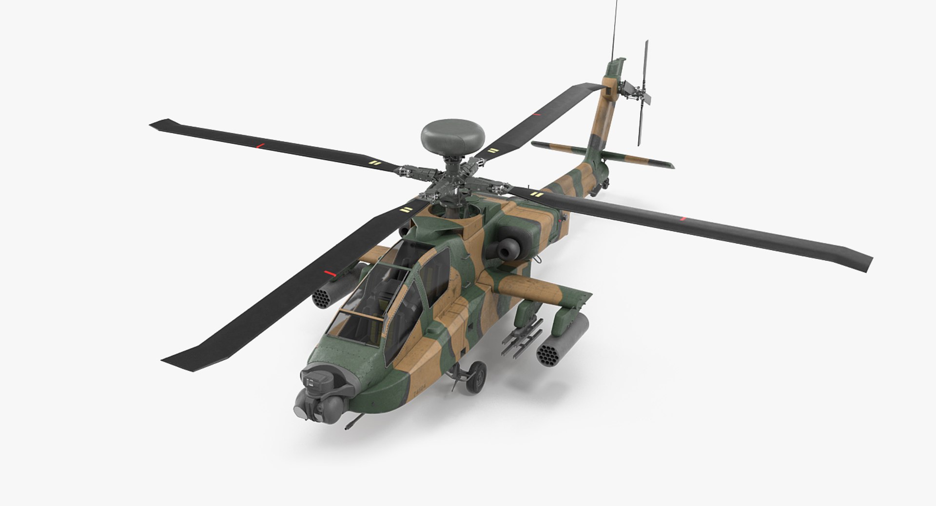 AH-64D Apache Longbow Japan 3D model preview