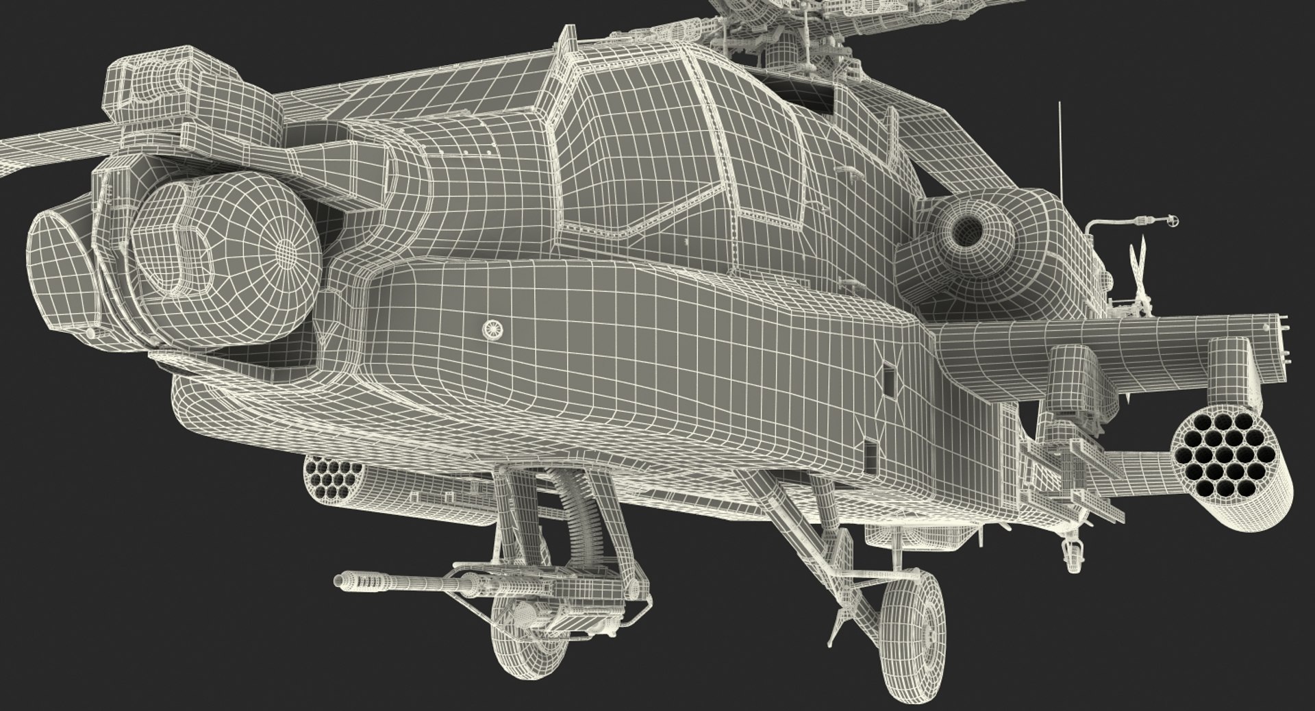 3d ah-64d apache longbow japan model