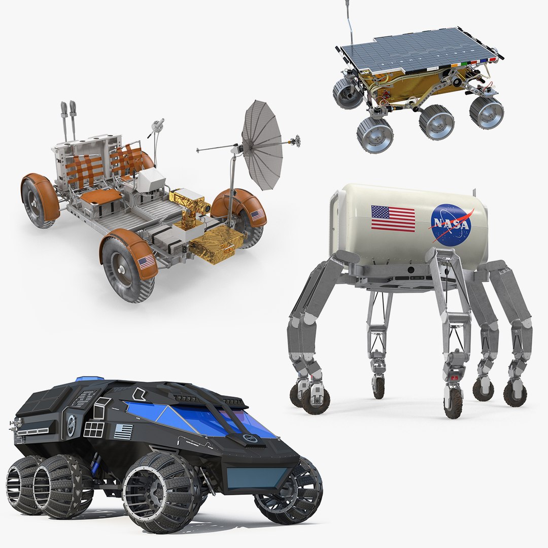 Rigged Space Vehicles 3D Models Collection 2 3D model preview