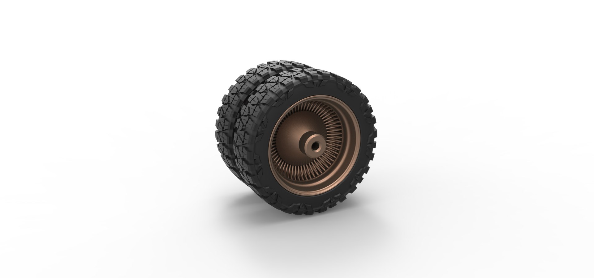 Diecast Rear Wire Semi Wheel For Pickup Scale 1 To 25 3D - TurboSquid ...