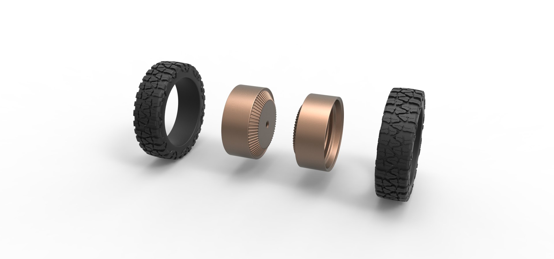 Diecast Rear Wire Semi Wheel For Pickup Scale 1 To 25 3D - TurboSquid ...