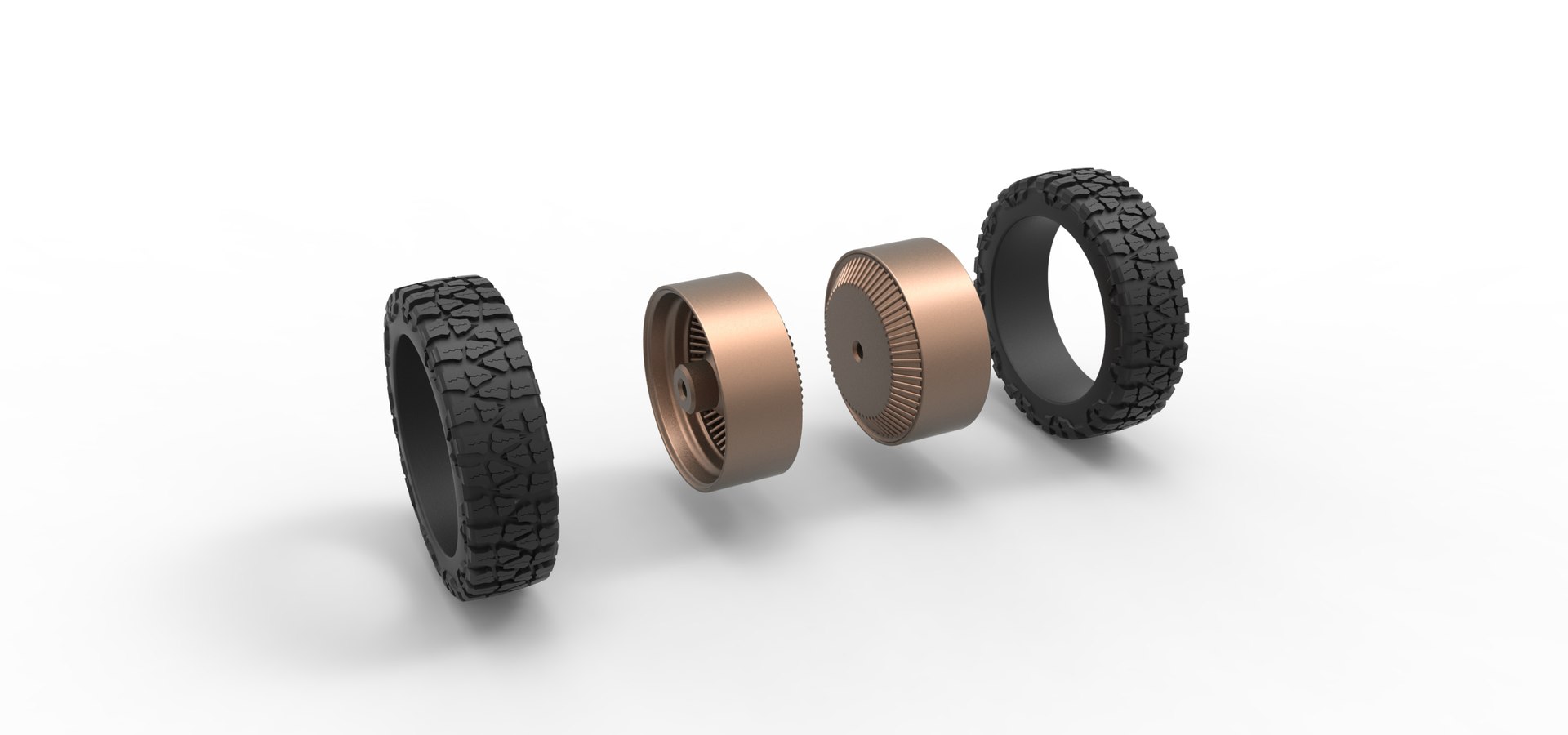 Diecast Rear Wire Semi Wheel For Pickup Scale 1 To 25 3D - TurboSquid ...