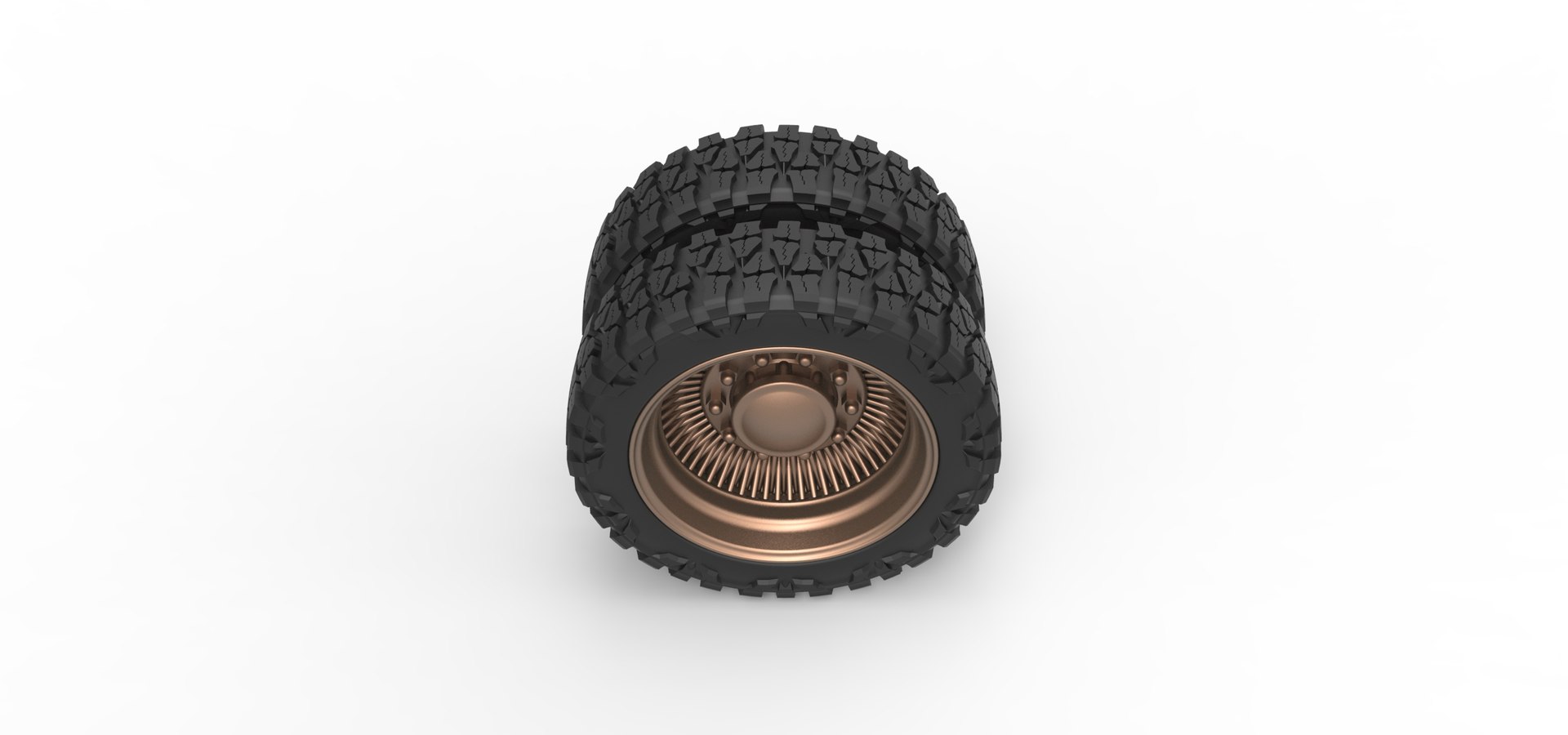 Diecast Rear Wire Semi Wheel For Pickup Scale 1 To 25 3D - TurboSquid ...