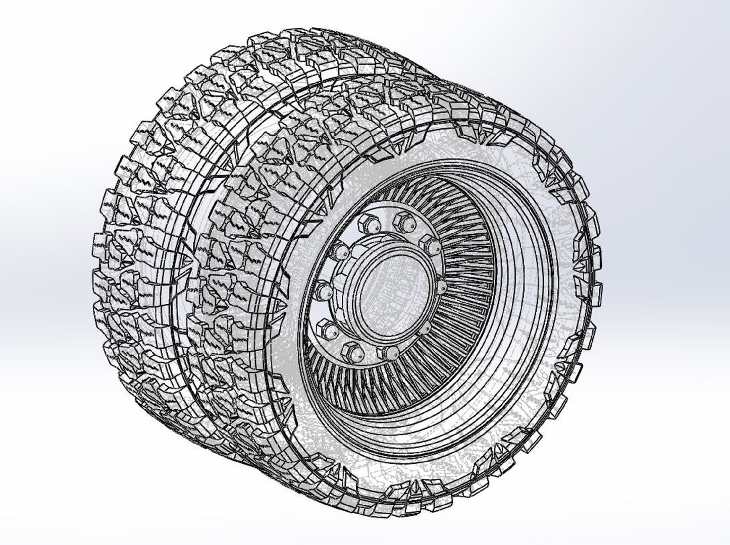 Diecast Rear Wire Semi Wheel For Pickup Scale 1 To 25 3D - TurboSquid ...