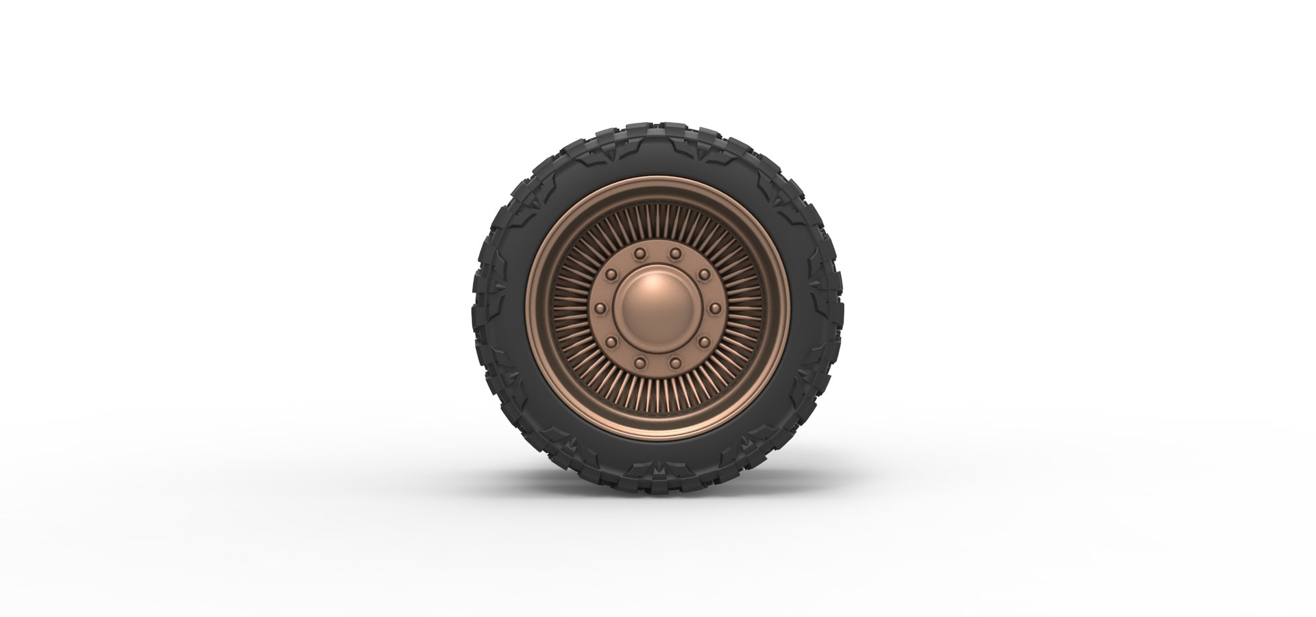 Diecast Rear wire semi wheel for pickup Scale 1 to 25 3D - TurboSquid ...
