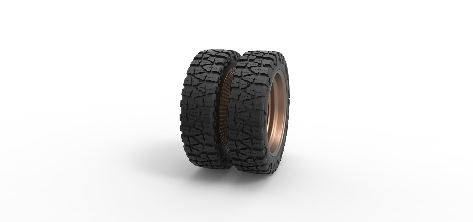 Diecast Rear wire semi wheel for pickup Scale 1 to 25 3D - TurboSquid ...