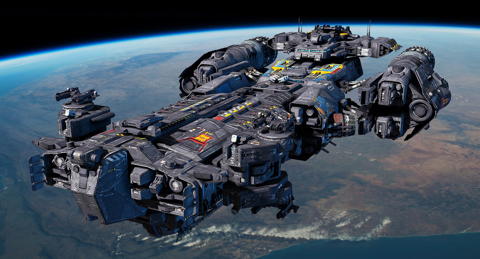 Support Frigate Scifi 3d Model