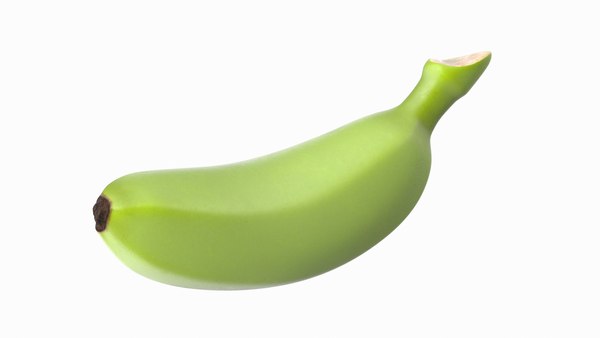 Modele 3d De Bebe Banane Vert Turbosquid