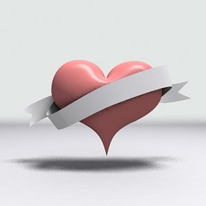 heart and ribbon