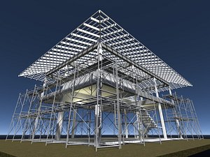 3D House under construction 25-61 model
