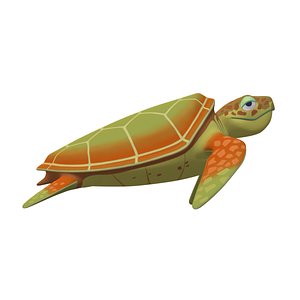 Sea turtle 3D