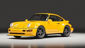 3D Porsche 964 Racing model