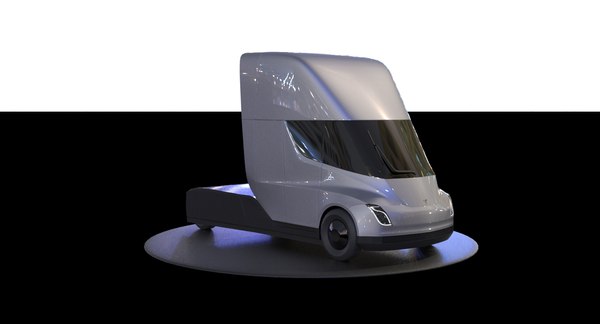 3D tesla semi truck model - TurboSquid 1230323