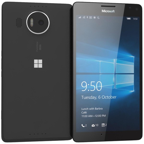 マイクロソフトルミア950 XLブラック3Dモデル - TurboSquid 970314