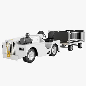 aircraft tow tractor 3d max