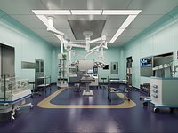 Hospital Surgery Operating Room Interior Scene Asset Pack