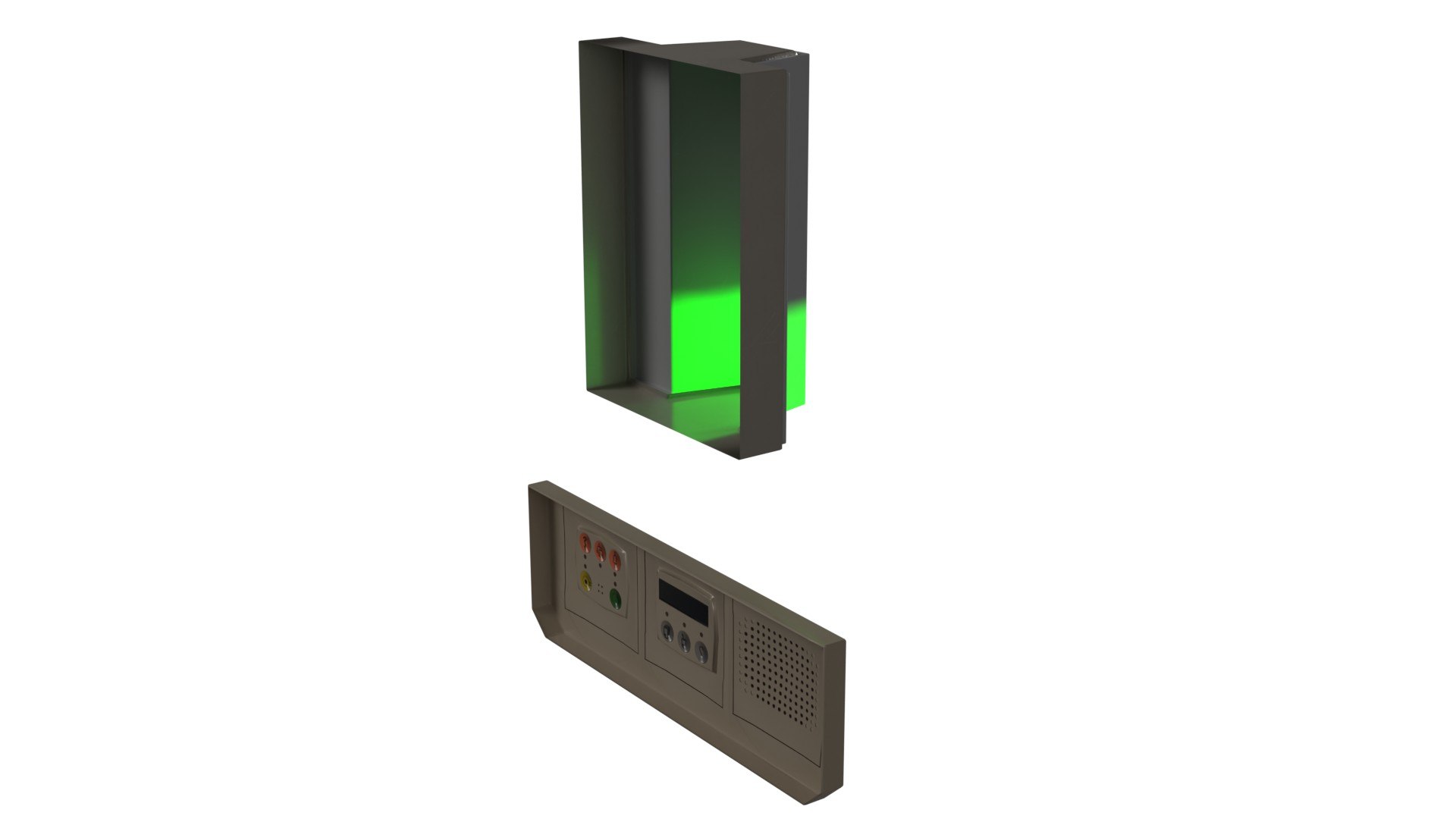 3D Hospital Emergency Light And Intercom - TurboSquid 2241258