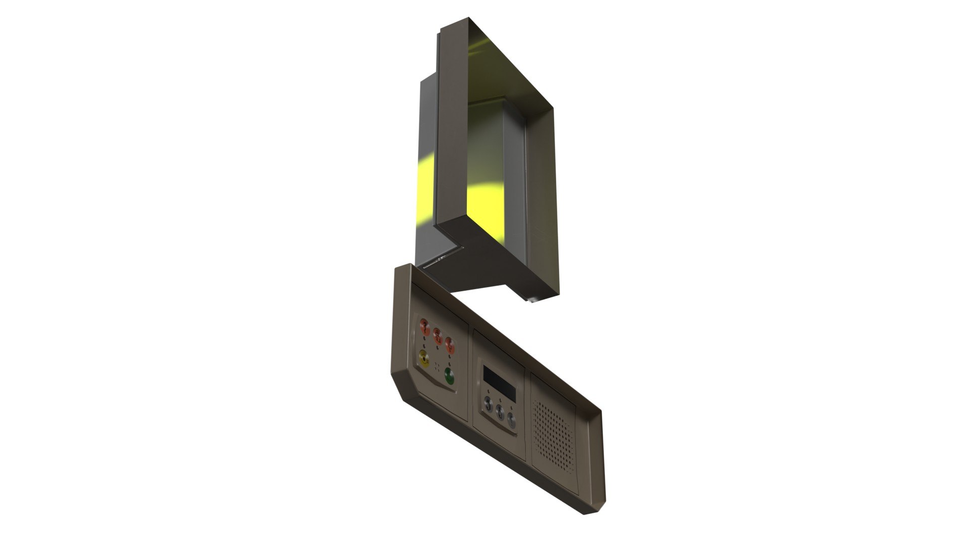 3D Hospital Emergency Light And Intercom - TurboSquid 2241258