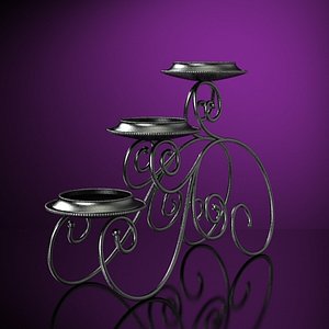 Candle holder for three candles - Accurate and scale