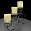 Candle holder for three candles - Accurate and scale