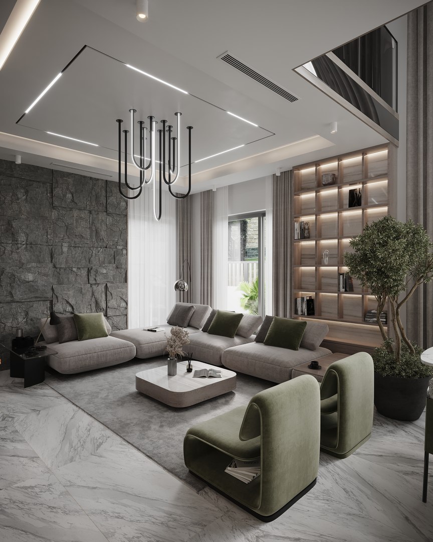 3D Corona Render Interior Scene Modern Villa Type A 3D Model 3D Model ...
