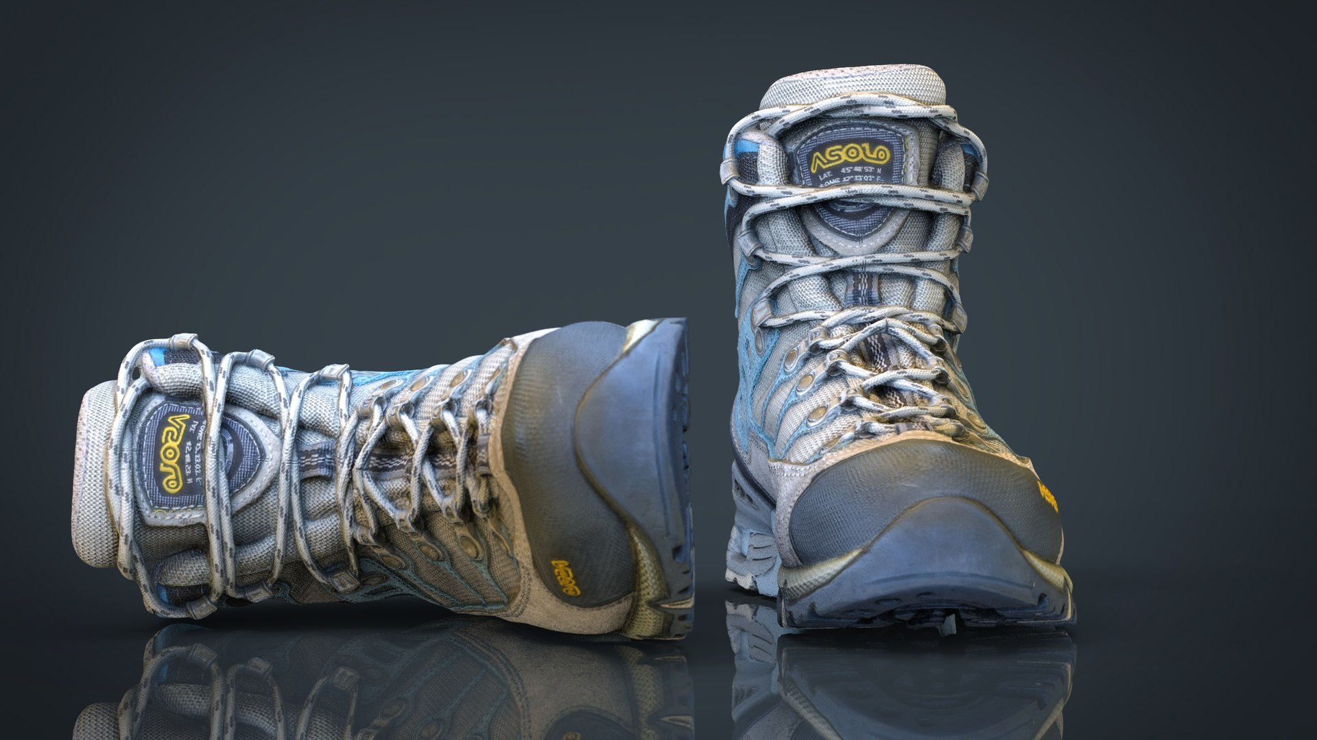 Hiking Boots Obj