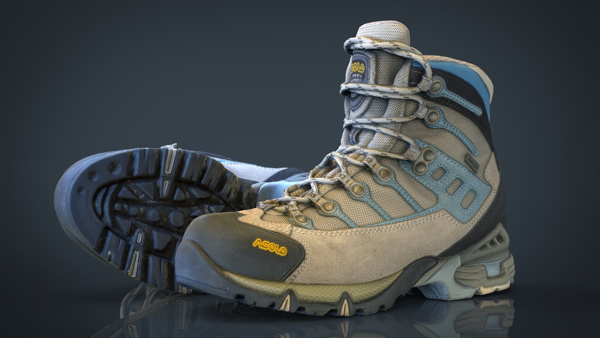 Hiking Boots Obj