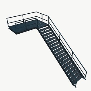 Industrial stair 3D