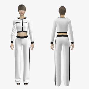 Minimal dress Marvelous Designer or Clo3D ZPRJ 3D model
