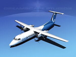 3d model dhc-8 q300