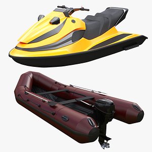 3D Water Scooter and Inflatable Boat