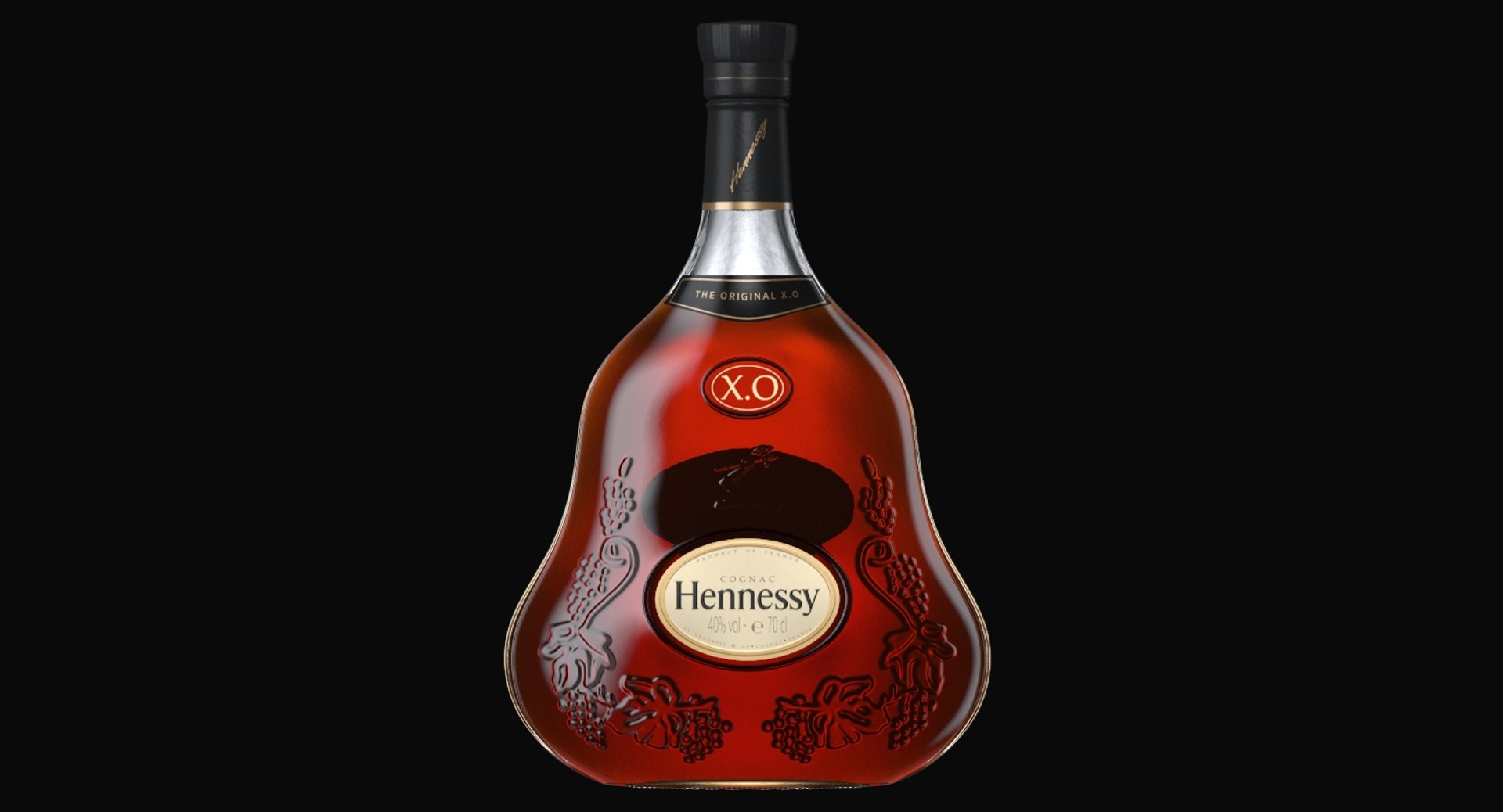 Hennessy xo cognac bottle 3D model - TurboSquid 1428660