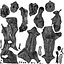 Basics0681 - A set containing 5 models of male and female adults standing