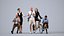 Basics0681 - A set containing 5 models of male and female adults standing